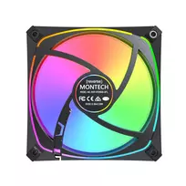 argb fan pack - Montech RX120 PRO Black 3-in-1 Case Fan 120mm - 4 nuotrauka