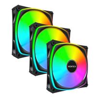 argb fan pack - Montech AX120 PRO Black 120mm ARGB 3 vnt. - 2 nuotrauka