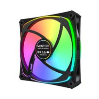argb fan pack - Montech AX120 PRO Black 120mm ARGB 3 vnt. - 3 nuotrauka