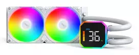 cpu cooler digital - Montech HyperFlow Digital 240 White - 7 nuotrauka