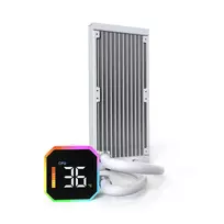 cpu cooler digital - Montech HyperFlow Digital 240 White - 8 nuotrauka