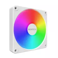 argb fan 120 mm - Montech GF120 V2 ARGB PWM White 120mm Ventiliatorius - 4 nuotrauka
