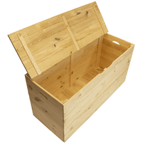 lauko daiktadeze - 4IQ Medinė sodo dėžė, 200 l, 100 cm x 40 cm x 50 cm - 4 nuotrauka