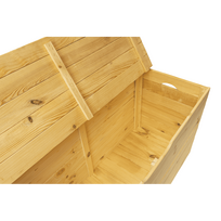 lauko daiktadeze - 4IQ Medinė sodo dėžė, 200 l, 100 cm x 40 cm x 50 cm - 10 nuotrauka