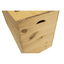 lauko daiktadeze - 4IQ Medinė sodo dėžė, 200 l, 100 cm x 40 cm x 50 cm - 11 nuotrauka