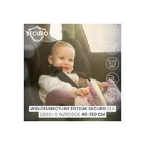 automobiline kedute 15 36 kg - Caretero Securo I-Size, 0-36 kg, Šviesiai pilka (Light Grey) - 6 nuotrauka