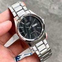 casio laikrodziai vyrams - Casio DATE Juoda Sidabras (Black Silver) - 7 nuotrauka