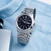 casio laikrodziai vyrams - Casio DATE Juoda Sidabras (Black Silver) - 8 nuotrauka