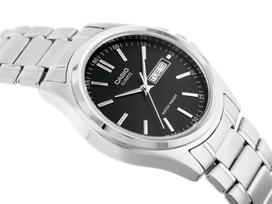 casio laikrodziai vyrams - Casio DATE Juoda Sidabras (Black Silver) - 10 nuotrauka