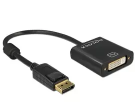 displayport 2.1 kabelis - Delock Adapter Display port 1.2 to DVI Black - 2 nuotrauka