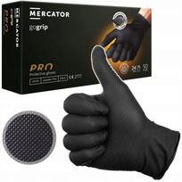 nitrilo pirstines - Vienkartinės nitrilinės pirštinės MERCATOR GoGrip Juodas (Black), M dydis, 50 vnt. - 4 nuotrauka