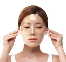 1 g auksas - PETITFEE Snail + Gold Hydrogel mask hidrogelinė kaukė su auksu ir sraigių mucinu, 32g - 2 nuotrauka