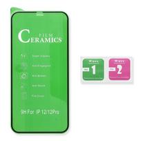 iphone 16e apsaugine plevele - LCD apsauginis stikliukas 5D Full Glue Ceramic Glass Apple iPhone 13 Pro lenktas juodas - 3 nuotrauka