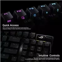 balta klaviatura - Asus ROG Strix Scope II 96 Wireless, balta (White) NX/PBT - 9 nuotrauka