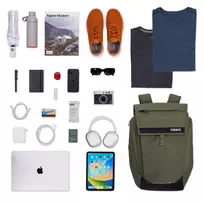 waterproof kuprine - Kompiuterio kuprinė  Thule  Backpack 27L  PARABP-3216 Paramount  Backpack  Soft Green  Waterpro - 6 nuotrauka