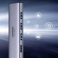 type c usb hdmi - Ugreen CM511 5-in-1, 3x USB3.0 + HDMI + TF / SD - 3 nuotrauka