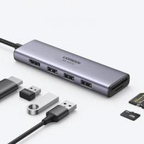 type c usb hdmi - Ugreen CM511 5-in-1, 3x USB3.0 + HDMI + TF / SD - 7 nuotrauka