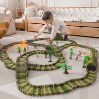 automobiliu lenktynes - Woopie Automobilių trasa Dinozaurai XXL 240 el. - 10 nuotrauka