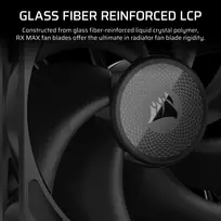 120mm fan - Corsair iCUE LINK RX120 MAX 120 mm Juodas (Black) 3 vnt. - 3 nuotrauka