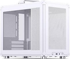micro atx korpusas - Jonsbo C6 MAX Mini Micro-ATX korpusas Grūdintas stiklas - Baltas (White) - 2 nuotrauka