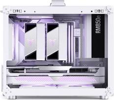 micro atx korpusas - Jonsbo C6 MAX Mini Micro-ATX korpusas Grūdintas stiklas - Baltas (White) - 4 nuotrauka