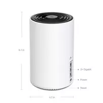 tp link axe5400 - TP-Link Deco XE75 Trijų Juostų Mesh Wi-Fi 6E, balta (White) - 4 nuotrauka