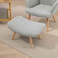 sofa lova - Fotelis HOMCOM Viengulė Sofa-Lova, Pilka (Grey) - 4 nuotrauka