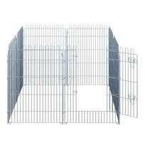 voljeras - Pawhut Metalinė sulankstoma tvorelė augintiniams, šuniukų aptvaras 63x91 cm - 2 nuotrauka