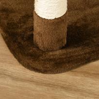 namelis draskykle katems - PawHut Draskyklė XXL su kačių urvu ir hamaku, 153 cm, ruda (Brown) - 2 nuotrauka