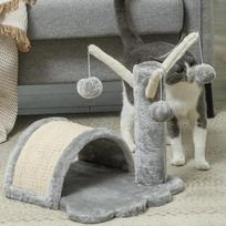 draskykle katems - PawHut draskyklė katėms su sizaliu, šviesiai pilka (Light Grey) - 2 nuotrauka