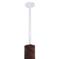 draskykle stulpas - PawHut draskyklė katėms iki lubų, ruda, reguliuojamo aukščio, su sizalio stulpais, 40x34x230-260 cm - 2 nuotrauka