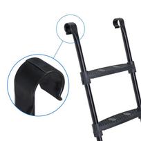 batuto laipteliai - Songmics Batuto kopėčios 76cm. su plačiais laipteliais, juodos spalvos - 4 nuotrauka