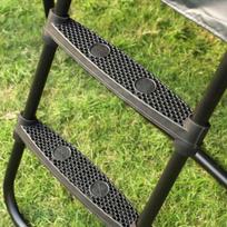 batuto laipteliai - Songmics Batuto kopėčios 76cm. su plačiais laipteliais, juodos spalvos - 5 nuotrauka