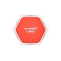 hanteliai 2 kg - Hanteliai 2 x 1,5 kg oranžiniai - 4 nuotrauka