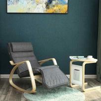 kreslas reguliuojamas - Fotelis Songmics LYY42GYZ, tamsiai pilkas (Dark Grey) - 4 nuotrauka