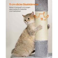 platforma - Feandrea draskyklė katėms 101 cm su didele platforma, šviesiai pilka (Light Grey) - 6 nuotrauka