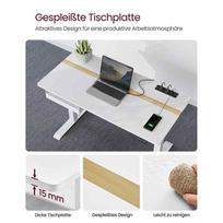 rasomasis stalas elektrinis - VASAGLE Reguliuojamo aukščio rašomasis stalas 60 x 120 cm Senovinis Rudas/Juodas (Vintage Brown/Black) - 5 nuotrauka