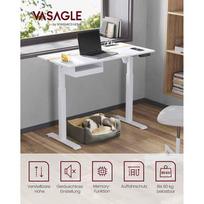 rasomasis stalas elektrinis - VASAGLE Reguliuojamo aukščio rašomasis stalas 60 x 120 cm Senovinis Rudas/Juodas (Vintage Brown/Black) - 8 nuotrauka