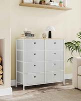 blizgi komoda - Komoda VLX Sideboard 283715, balta, 35x71x76 cm - 2 nuotrauka