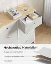 blizgi komoda - Komoda VLX Sideboard 283715, balta, 35x71x76 cm - 6 nuotrauka