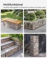 gabionai 30x30 - Gabionas SONGMICS, 100x30x30 cm, sidabrinė (Silver) - 2 nuotrauka