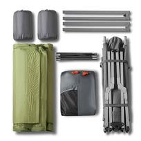lova su ciuziniu - SoBuy kempingo palapinė, pilka/juoda (Gray/Black), OGS60-L-HG - 9 nuotrauka