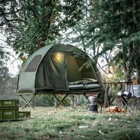 lovos palapine - Sobuy OGS32-GR Lauko gultas su palapine, žalias (Green) - 10 nuotrauka