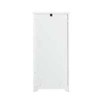 skalbiniu spintele - Sobuy BZR110-W vonios spintelė su skalbinių krepšiais, balta (White) - 8 nuotrauka