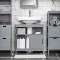 isk vonios spinteles - Sobuy "Vanity Unit" vonios kambario spintelė Vanity Unit FRG128-II-SG - 7 nuotrauka