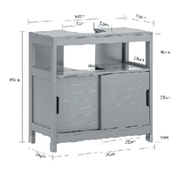 isk vonios spinteles - Sobuy "Vanity Unit" vonios kambario spintelė Vanity Unit FRG128-II-SG - 8 nuotrauka