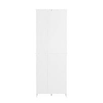 auksta vonios spintele sobuy - Sobuy Vonios spintelė BZR104-W, balta/sidabrinė (White/Silver) - 8 nuotrauka