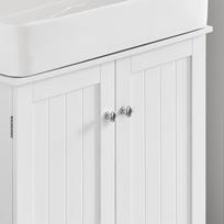 spintele po kriaukle - Vonios spintelė SoBuy BZR18-W, balta (White) - 6 nuotrauka