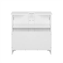 spintele po kriaukle - Vonios spintelė SoBuy BZR18-W, balta (White) - 8 nuotrauka