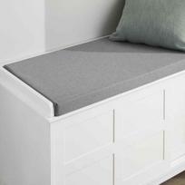prieskambario baldai batu - SoBuy Suoliukas su 2 durelėmis FSR86-W, baltas (White) - 5 nuotrauka